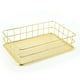thumbnail image 1 of Cesta de almacenamiento de metal de escritorio, bandeja de almacenamiento de rejilla de caja de almacenamiento de hierro forjado, 1 of 5