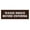 Dark Brown, variant on Basic Please Knock Before Entering (Lt Gray) - Small