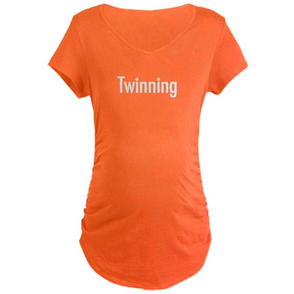 CafePress - Twinning Maternity T Shirt - Maternity Dark T-Shirt