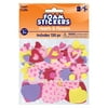 Foam Hearts and Flowers Stickers