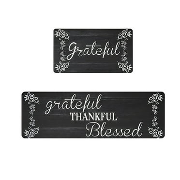 acdanc Kitchen Rugs Set, Non-Slip Area Rug, Stylish Kitchen Mats for Floor, Crystal Velvet Texture