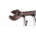 thumbnail image 2 of ERDS-Wrench Spanner Shape Vintage Key Rack Holder Hooks Cast Iron Decorative Wall Mounted Man Cave Garage Tool Holder Coat Hat Hooks Rack Hanger, 2 of 4