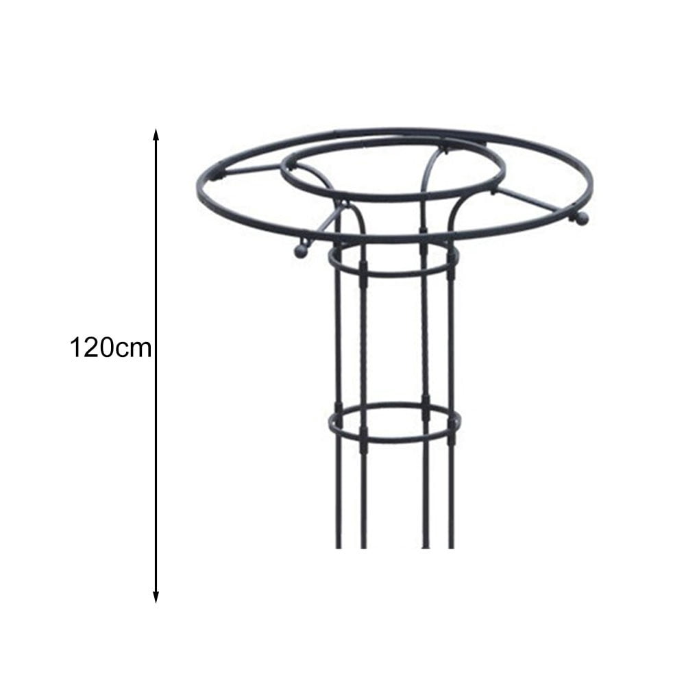 Fankenuo 1PC Plant Support Frame Black Outdoor Climbing Plant Garden Grid Frame Arched Grid Frame Vine Support 90/120/150/180/210CM Parts 120cm