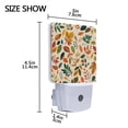 thumbnail image 4 of Yayeee LED Plug in Night Light for The Home with Auto Dusk to Dawn Light Sensors, 2 Pack, Beige Retro Leaves, 4 of 6