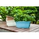 thumbnail image 4 of Maceta de plástico rectangular de 40 cm con riego automático, maceta decorativa moderna para todas las plantas, flores, hierbas, color marrón, juego de 2 Vhermosa ZYY-0601, 4 of 5