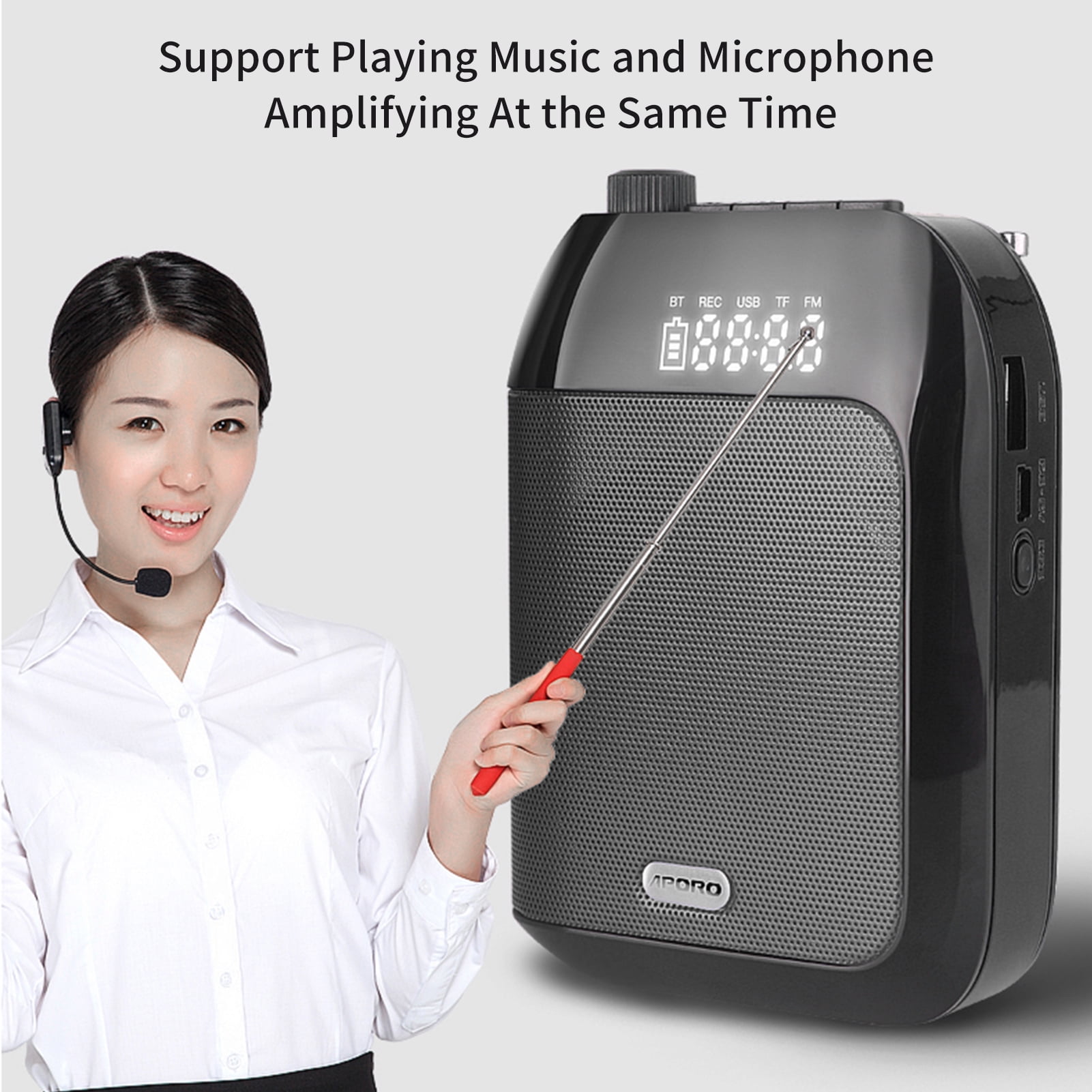 Amplifier,Voice Amplifier With Headset Waistband Bt Support Bt Support Portable Radio Amplifier With Headset Tour Wyan Koeb Ldhs Waistband Reable