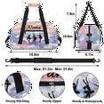 thumbnail image 2 of Qzaxky Custom Dance Bag Personalized Gym Bag Duffle Bag Large Dance Bag for Girls with Name Overnight Bag Sky Unicorn, 2 of 7