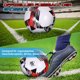 thumbnail image 2 of Ounissouiy Balón de fútbol de tamaño oficial diseñado para partidos de fútbol Cubierta de PVC suave para un entrenamiento con un manejo suave Deportes y aire libre blanco rojo, 2 of 6