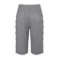 thumbnail image 6 of Cotton Linen Pants for Women Summer Casual High Waisted Drawstring Beach Bermuda Shorts by Yigetop Grey 2XL, 6 of 7