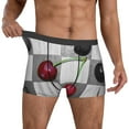 thumbnail image 2 of Kdxio Men's Boxer Briefs with Cherries laid Print - Comfortable and Breathable Underwear for Everyday Wear, 2 of 7