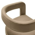 thumbnail image 6 of Winslow Performance Velvet Barrel Accent Chair in Taupe, 6 of 10
