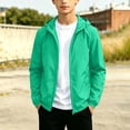 thumbnail image 2 of fatyb Boys Girls Waterproof Rain Jacket Lightweight Hooded Coat Kids Outerwear Windbreaker with Pockets, 2 of 7