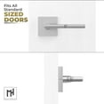 thumbnail image 4 of Mega Handles | Prime Dummy Door Lever | Pack of 2| Satin Nickel, 4 of 4