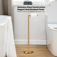 thumbnail image 6 of Emapoy Toilet Paper Holder Free Standing, Tissue Holder with Heavy Base, Gold, 6 of 6