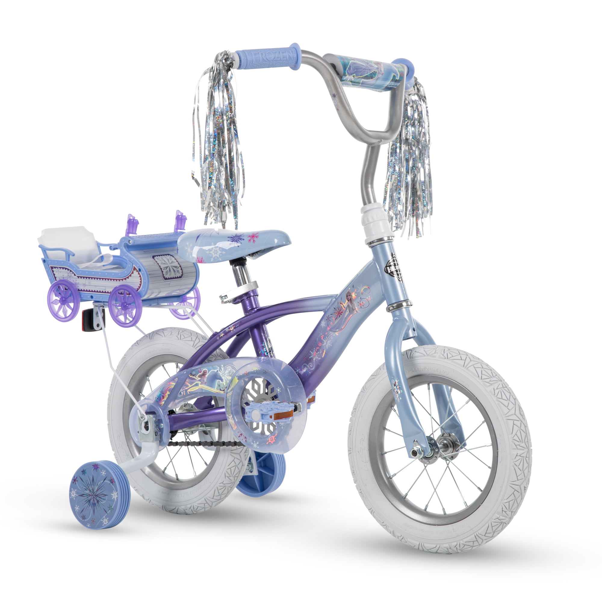 12" Bicicleta Minnie Mouse Huffy Rodinhas Boneca transportadora Bicicleta Rosa Para Meninas 