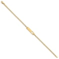 thumbnail image 2 of Auriga Fine Jewelry 14K Yellow Gold Cut-Out Heart Curb Link Id Bracelet 7" for Women, 2 of 5