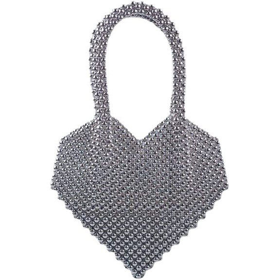 CoCopeaunts Evening Bag for Women Cute Handbag Hobo Bag Women Rhinestone Purse Party Wedding Clutch Bag