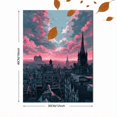 thumbnail image 3 of Edgy Modern Cityscape Canvas Print Home Interior Wall Decor, 3 of 8