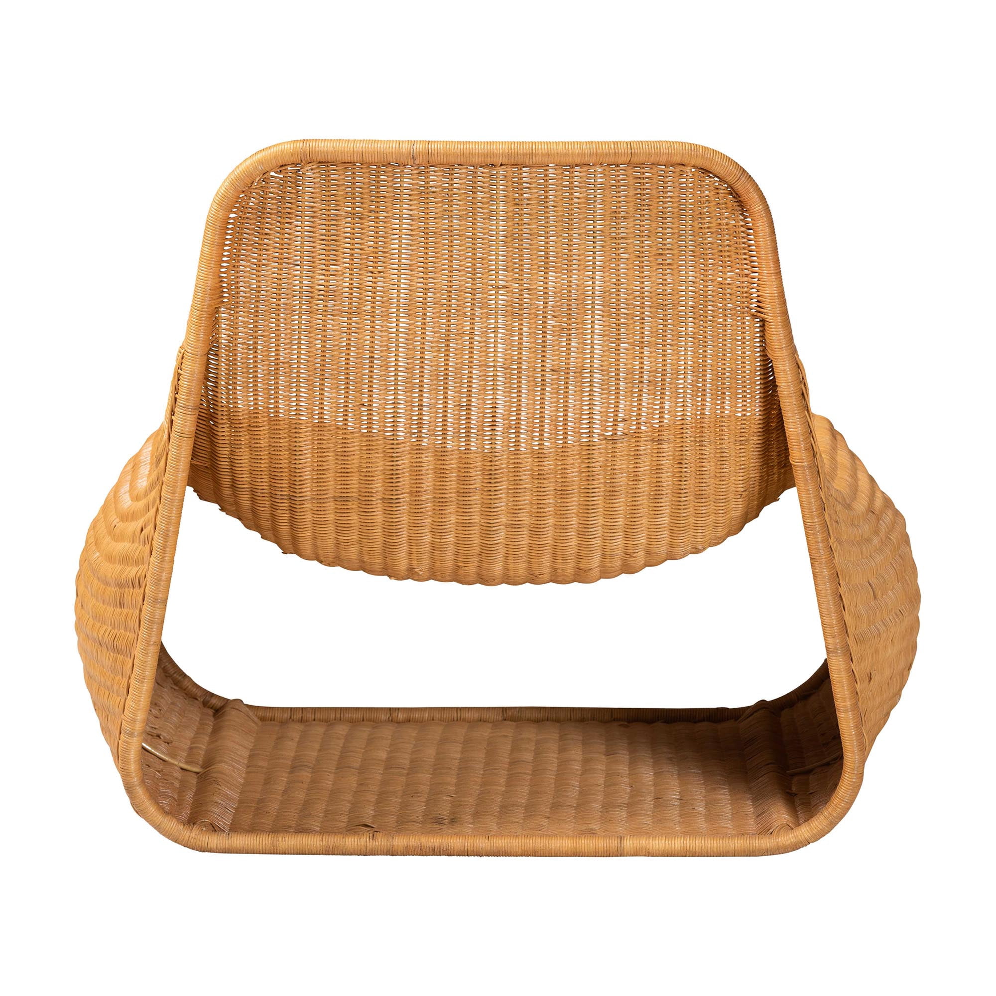 bali & pari Adala Boho Lounge Chair, Light Honey