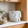 thumbnail image 4 of Toaster Cover 2 Slice, Abstract Floral Check Dustproof Bakeware Oven Protector with Top Hook, Vintage Flowers Buffalo Plaid Waterproof Small Kitchen Appliance Toasters Dust Cover, 11"x6"x8", 4 of 9