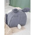 thumbnail image 3 of Cat bed, small dog bed with non-slip bottom, rabbit-shaped cat hole with hanging ball toy, warm cave nest sleeping bed with removable cushion, gray AS, 3 of 4
