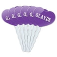 thumbnail image 1 of Glayds Heart Love Cupcake Picks Toppers - Set of 6, 1 of 1