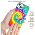 thumbnail image 2 of Rainbow Melting Smiley Face Case for iPhone 13 Mini,Aesthetic Art Design TPU Shock-proof Cover Case, 2 of 7