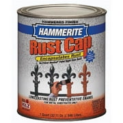 Hammerite Rust Cap Indoor and Outdoor Hammered Red Alkyd-Based Metal Paint 1 qt