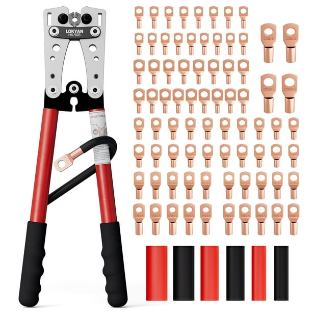 Kit de herramientas para prensar terminales de cables de batería LOKYAN con terminales de alambre