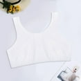 thumbnail image 4 of DuoJiaJ Women's Tank Style Cotton Sports Bra T-Shirt Bras White, 4 of 5