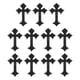 thumbnail image 1 of Parches de Planchar en Cruz Uxcell, Parché Bordado para Reparación de Mochilas, Ropa, Zapatos, Sombreros DIY Negro, 1 of 6