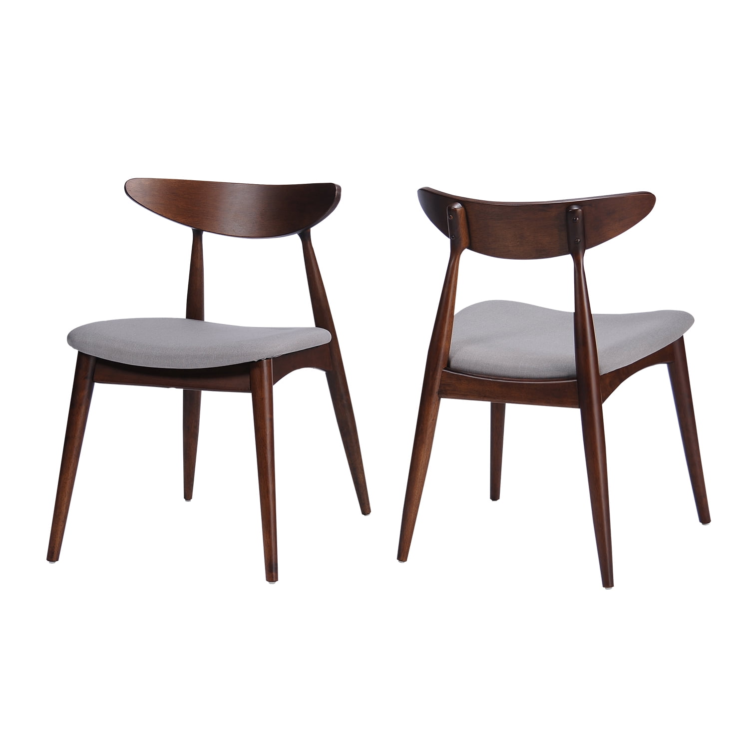 Kadyn Fabric Dining Chairs, Mid-Century Modern Upholstered Dining Chairs for Dinning Room&Living Room, Dining Room Fabric Chairs, 2-Pcs Set, Light Gray Kadyn Fabric Dining Chairs, Mid-Century Modern Upholstered Dining Chairs for Dinning Room&Living Room, Dining Room Fabric Chairs, 2-Pcs Set, Light Gray