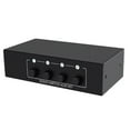 thumbnail image 1 of ARCADORA 4-Way Audio Switch RCA AUX 3.5mm Stereo Selector Multi-Source Bidirectional Metal Box Headphone Amplifier Speaker, 1 of 4