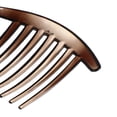 thumbnail image 7 of Unique Bargains 2 Pcs French Twist 7 Teeth Comb Small Side Combs Teeth Hair Combs Hair Clip Comb Resin 4.1"x3.31" Brown, 7 of 7