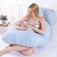 thumbnail image 3 of Cotton Pillowcase for U-Shaped Maternitys Pillow Washable Comfy Pillow Cover for Side Sleeper Pillow, 3 of 5