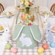 thumbnail image 4 of Cesta de conejo de Pascua | Bolsa de almacenamiento de caramelos de pana - Adorno festivo, decoración con huevo • Multicolor Rojo, Gris, Rosa, Azul, Púrpura, Verde | 9x9x1,8 pulgadas Gran Capacidad, 4 of 6
