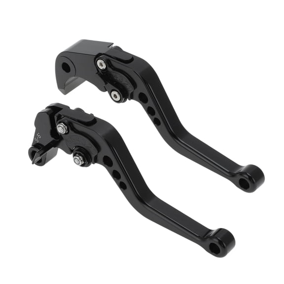 Unique Bargains Motorcycle Short Brake Clutch Lever Adjustable for Suzuki GSXR600 GSXR750 GSXR1000 Solid Black Aluminum Alloy Handlebar Brake Lever Clutch Lever