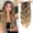 G, variant on Women's wavy gradient highlighted hair piece 22-inch clip-in wig - special bangs design for hair extensions