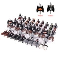 thumbnail image 2 of Figuras MOC de Lotr medievales, Lobos negros, carros montados, legión, Lotte, muñecas de acción, muñecas de ladrillo, bloques de construcción ensamblados, juguetes, 2 of 4