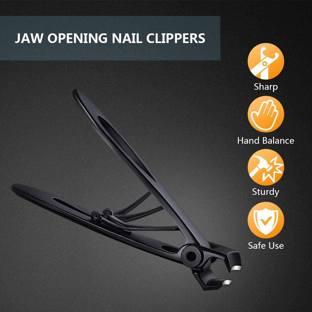 Nail Clippers for Thick Nails - DR. MODE 15mm Wide Jaw Opening