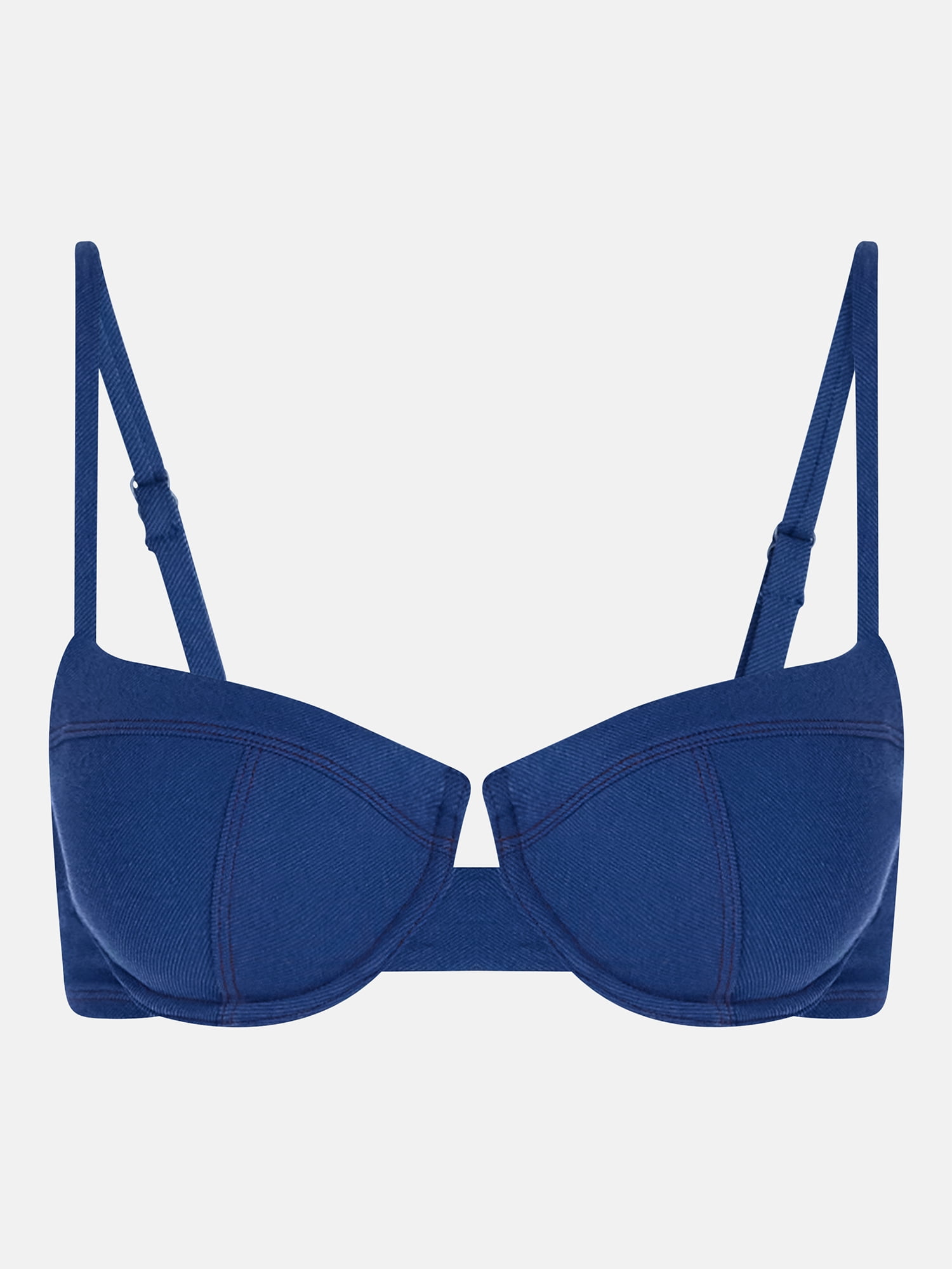 Kacey Lee Women's and Women's Plus Underwire Bikini Top with Seaming, Sizes XS-3X