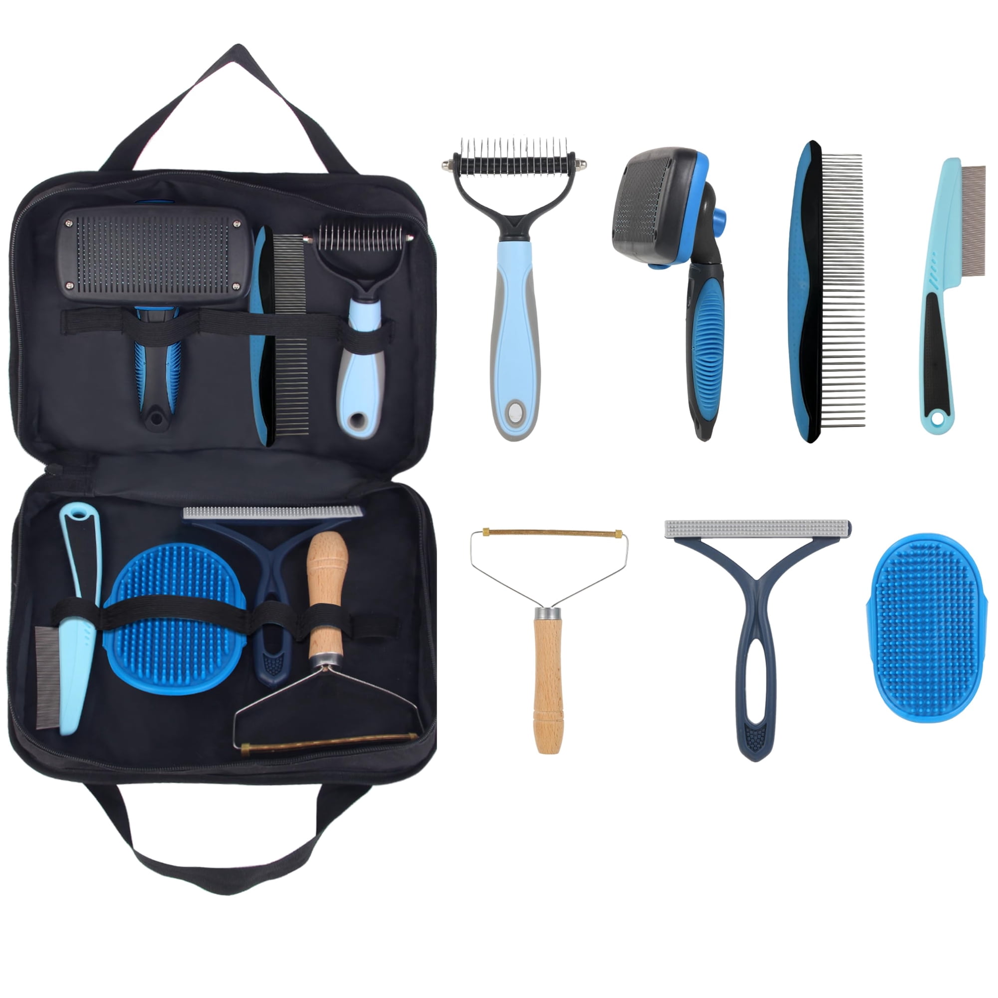 7-in-1 Pet Grooming Brush Set Multi-Tool Hair Remover for Pets and Home Surfaces