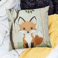 thumbnail image 2 of Patifu Forest Animal Pillow Covers  Deer Fox Bear Raccoon Decorative Throw Pillowcases for Sofa Couch Kids Classroom Decor 24x24in, 2 of 5