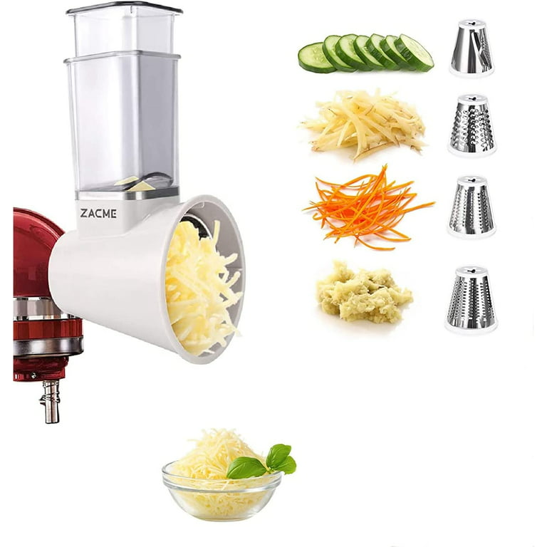 Slicer/Shredder Attachment fits KitchenAid Stand Mixer,Vegetable Salad  Maker Accessories,Fresh Prep Attachment,Cheese Grater Attachments for  Kitchen Aid Mixers Accessories Included 3 Blades - Yahoo Shopping