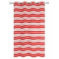 thumbnail image 2 of nqOlkjepod Outdoor Curtains for Patio Waterproof, Boho Red Stripe Outdoor Privacy Panels Grommet, Abstract Geometric White Minimalist Blackout Outside Curtains for Porch/Cabana 54"x108", 1 Panel, 2 of 8