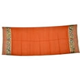 thumbnail image 4 of Orange Woollen Scarves for Women with Simple Chic Floral Prints Accessory for Fall/Winter, 4 of 5