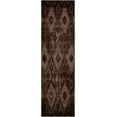 thumbnail image 2 of Nourison Karma Repeat Medallions Chocolate 2'2" x 7'6" Area Rug, (2x8), 2 of 6