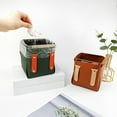 thumbnail image 2 of Coofit Pencils Holder Faux Leather: Foldable Desktop Storage Cup Makeup Brush Organizer, 2 of 6