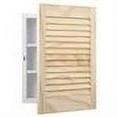 thumbnail image 2 of Jensen Medicine Cabinet Unfinished Wood Louver Door Polystyrene Body 16W x 22H in. Medicine Cabinet 607ADJ, 2 of 2