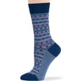 thumbnail image 6 of 7BIGSTARS KINGDOM Women Bamboo Fancy Socks - 4 Pack Medium - Heart, Stripes - Casual Crew Seamless - Denim Blue, Navy - Sock Size: 9-11; Shoe Size: 5-9 M, 6 of 9